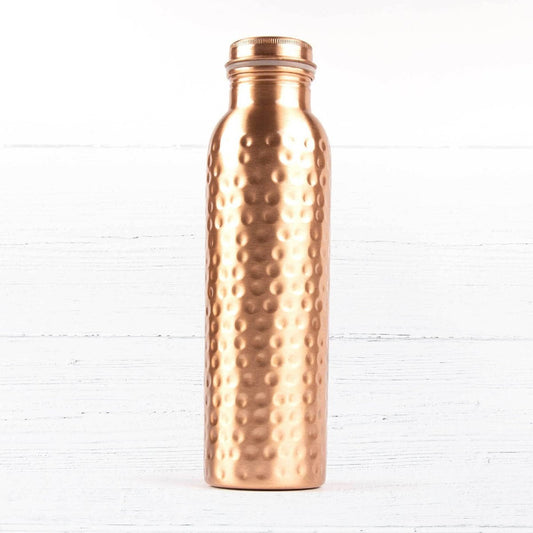 Myga Trinkflasche aus Kupfer 900ml - hammered