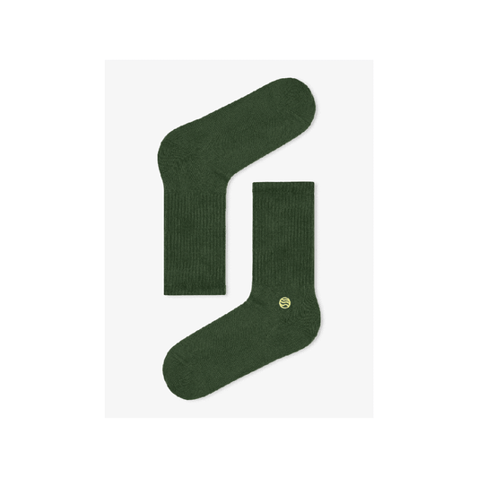 Natural Vibes - grüne Socken im Retro Style
