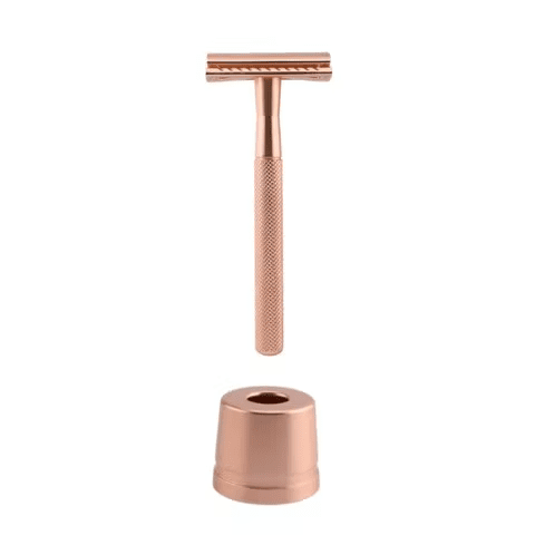 Wondr Care Sicherheitsrasierer mit Ständer - rosé gold