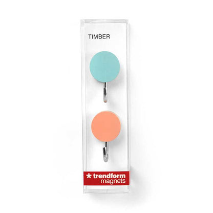 Trendform - farbige Magnethaken Timber Hook 2er Set