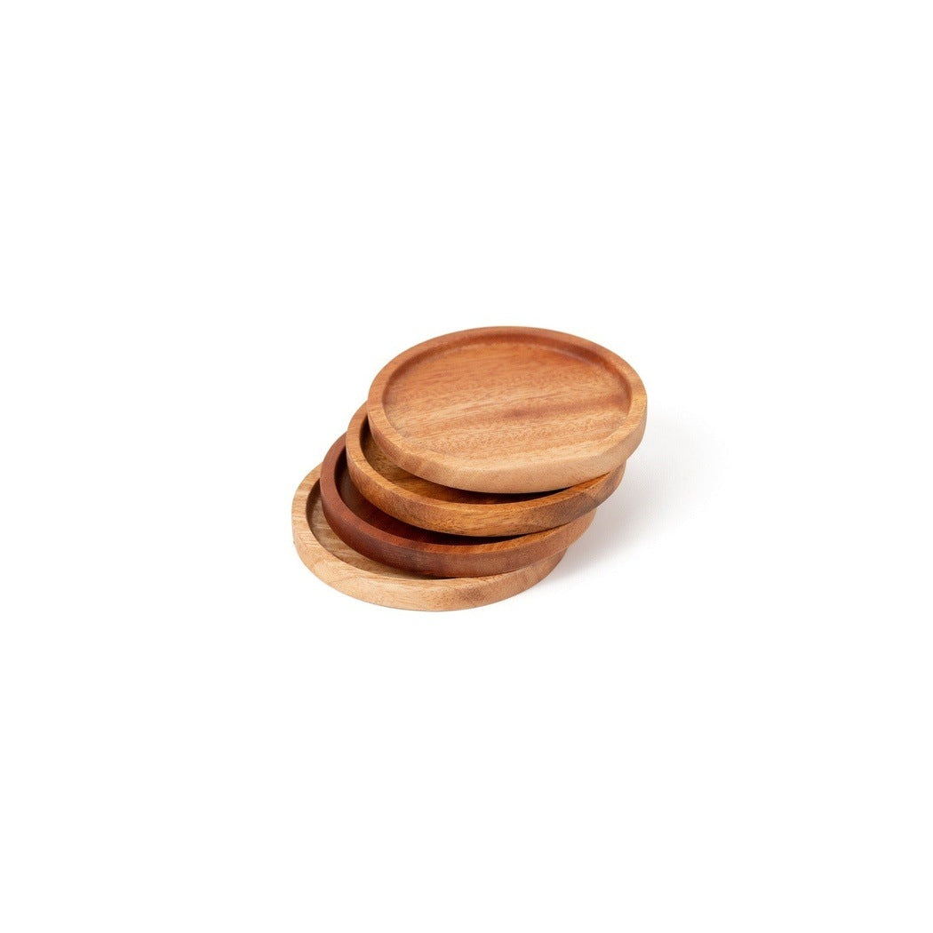 Khaya | Natural Wood Tableware Untersetzer aus Holz - rund