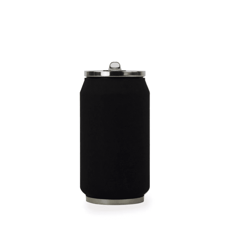 Yoko Design Isolierte Trinkdose Soft Touch - schwarz