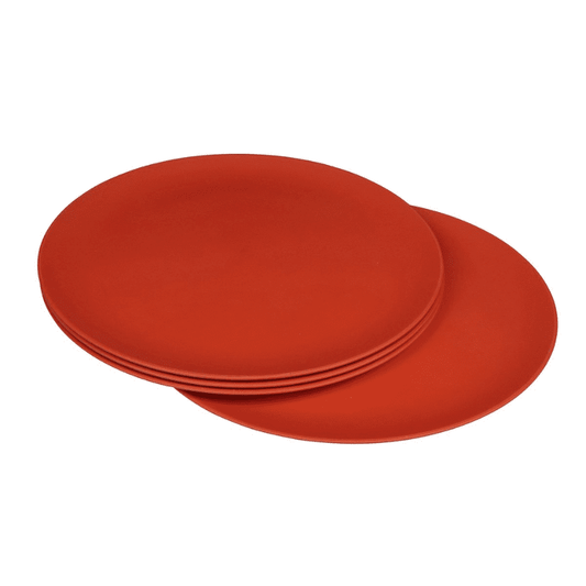 Zuperzozial große Teller aus Biokunststoff - 4er Set