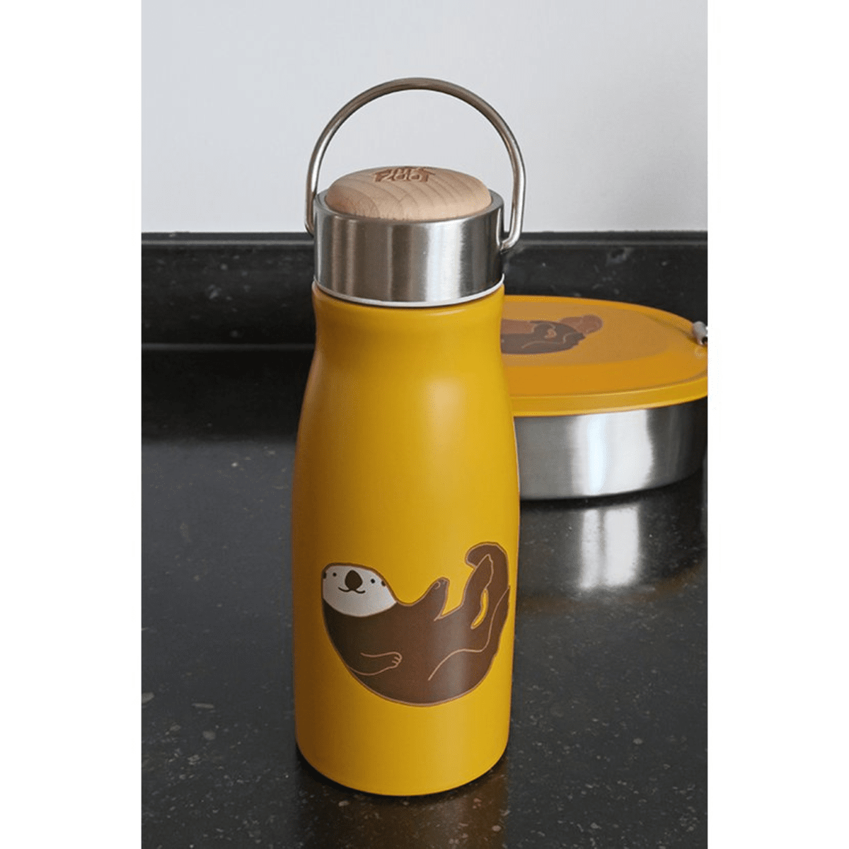 kleine Thermosflasche für Kinder 0,3L - Otter