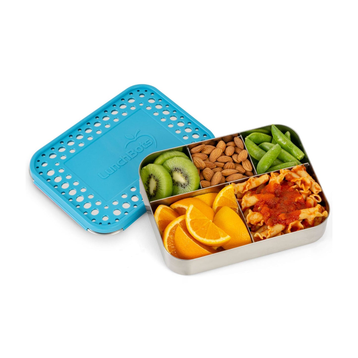 hellblaue Lunchbox mit 5 Abteilen Large Cinco - Aqua
