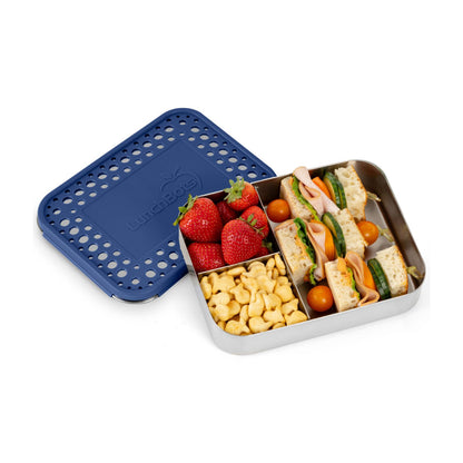 dunkelblaue Lunchbox Large Trio - Blue