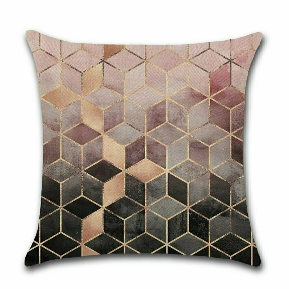 By Javy - Kissenbezug mit geometrischem Muster - 45x45cm