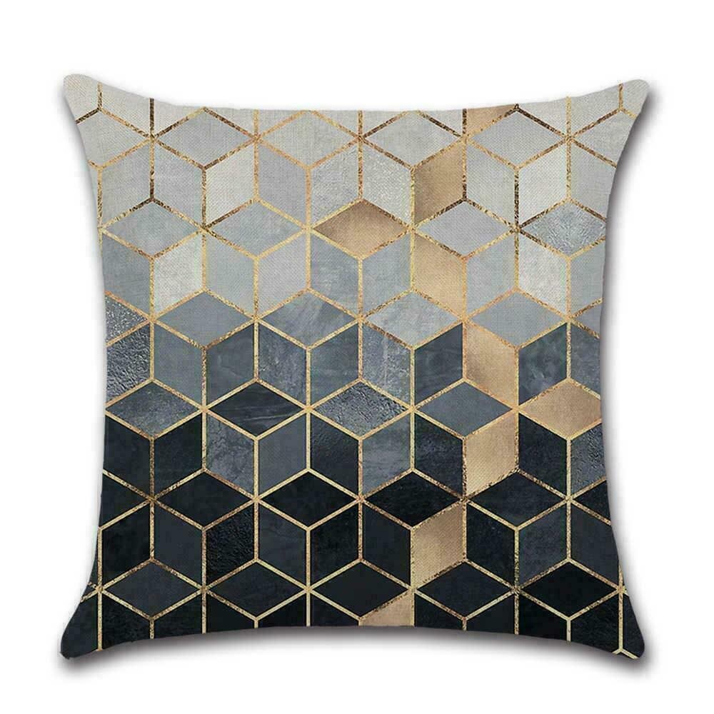 By Javy - Kissenbezug mit geometrischem Muster - 45x45cm
