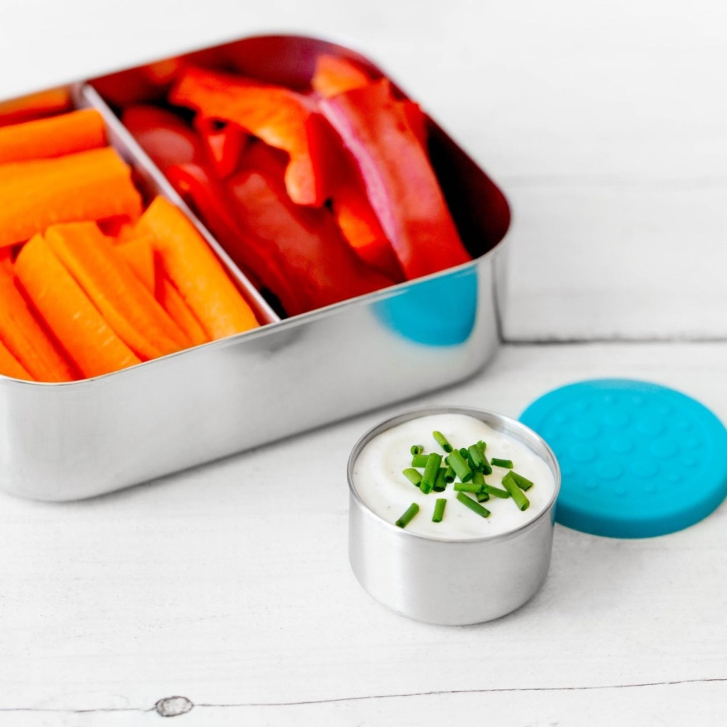 kleine runde Dosen Dips 3er-Set - Floral