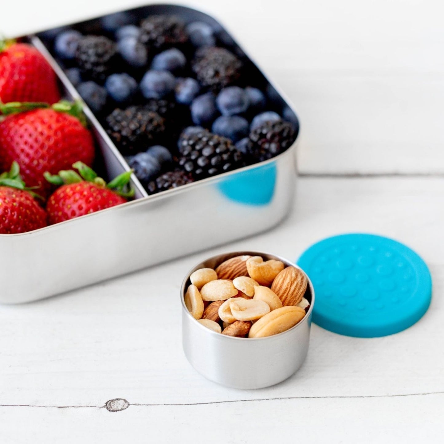 kleine runde Dosen Dips 3er-Set - Floral