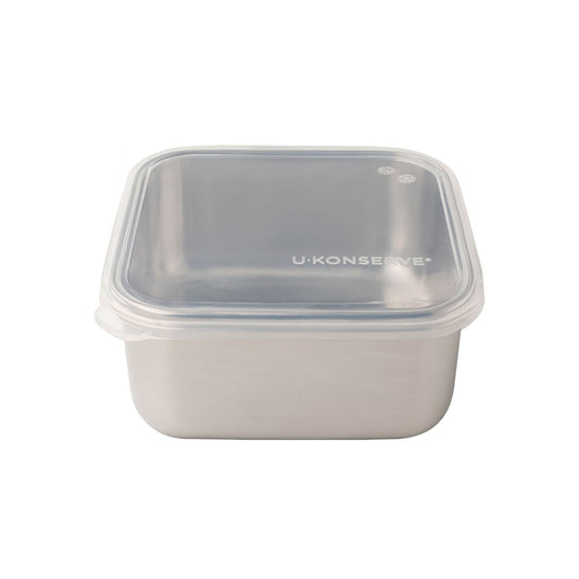 große quadratische Edelstahldose Square Large - 1,5l