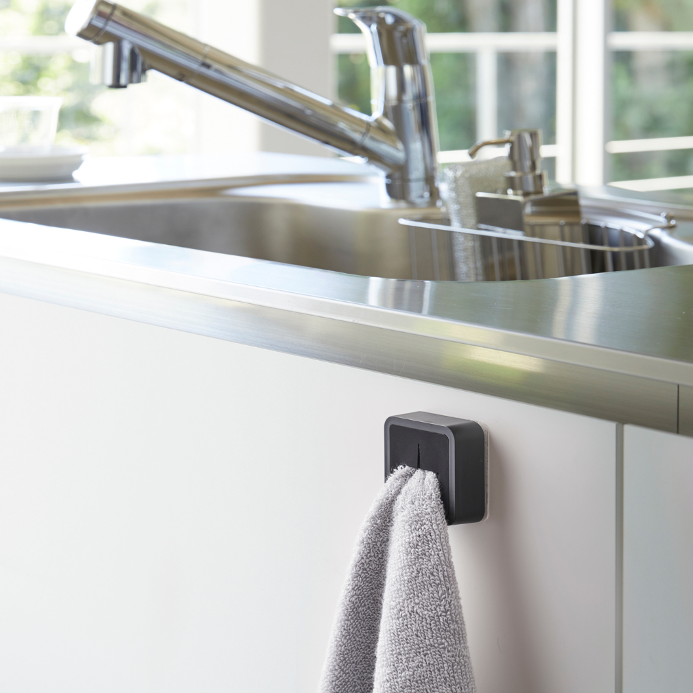 Klebehaken-Handtuchhalter - Schwarz