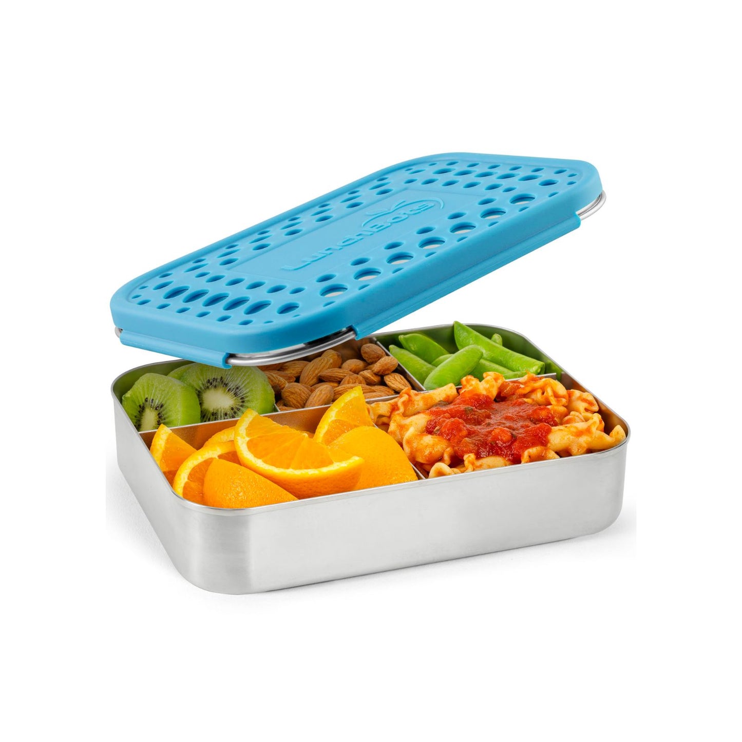 hellblaue Lunchbox mit 5 Abteilen Large Cinco - Aqua