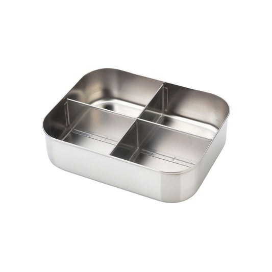 blaue Lunchbox mit 4 Abteilen Medium Quad - Blue