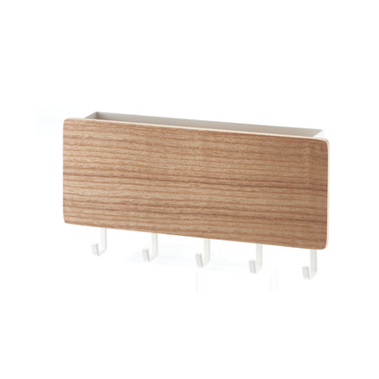 Magnetisches Schlüsselbrett mit Ablage - Weiß