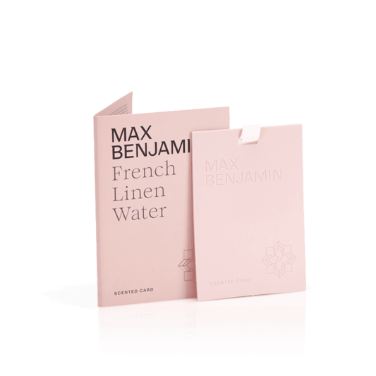 Max Benjamin Scented Card - French Linen Water