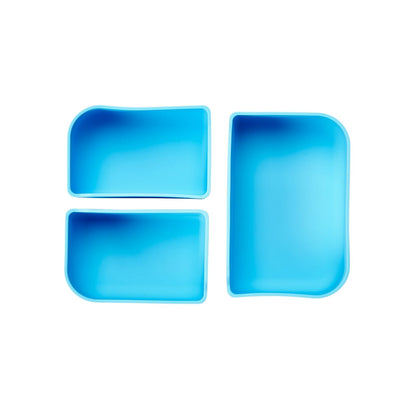 Build-a-Bento Lunchbox mit herausnehmbaren Abteilen - blau