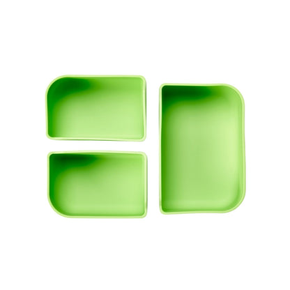 Build-a-Bento Lunchbox mit herausnehmbaren Abteilen - grün