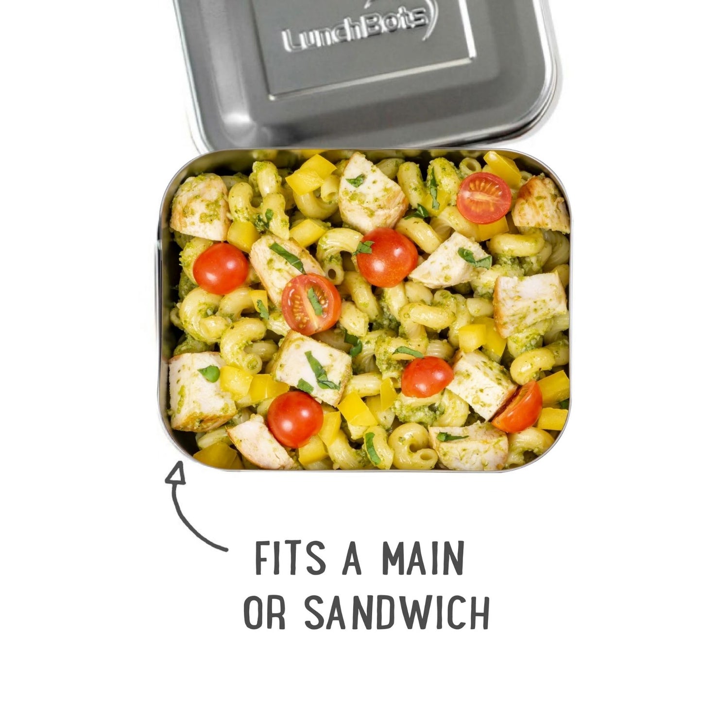 Lunchbox Medium Uno - Edelstahl