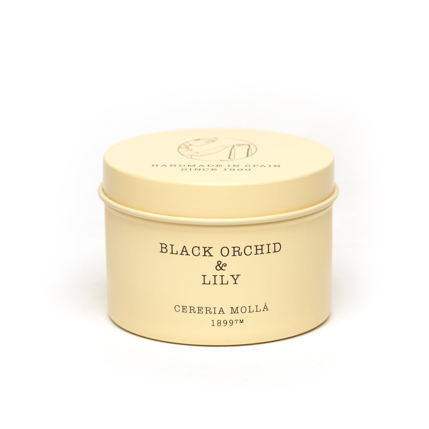 Duftkerze in Metalldose - Black Orchid & Lily