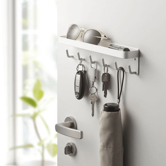 SMART Magnetischer Schlüsselhalter mit Ablage – Weiß Schlüsselablage