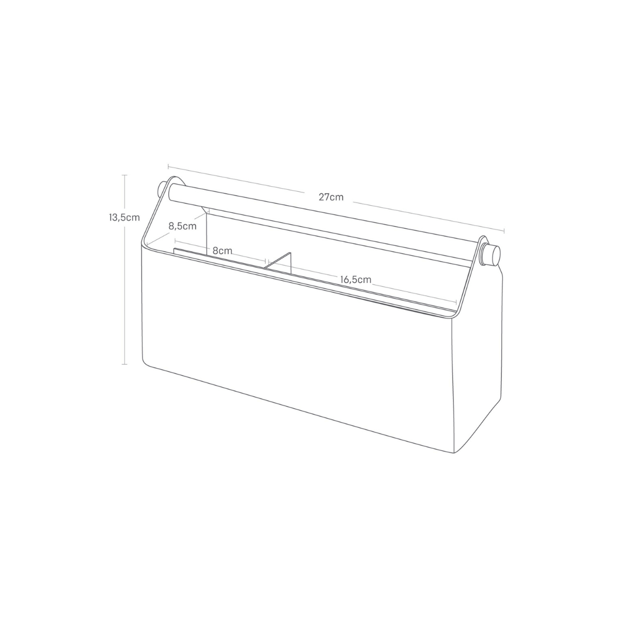 TOSCA Schreibtischablage – Weiß Schreibtischorganizer