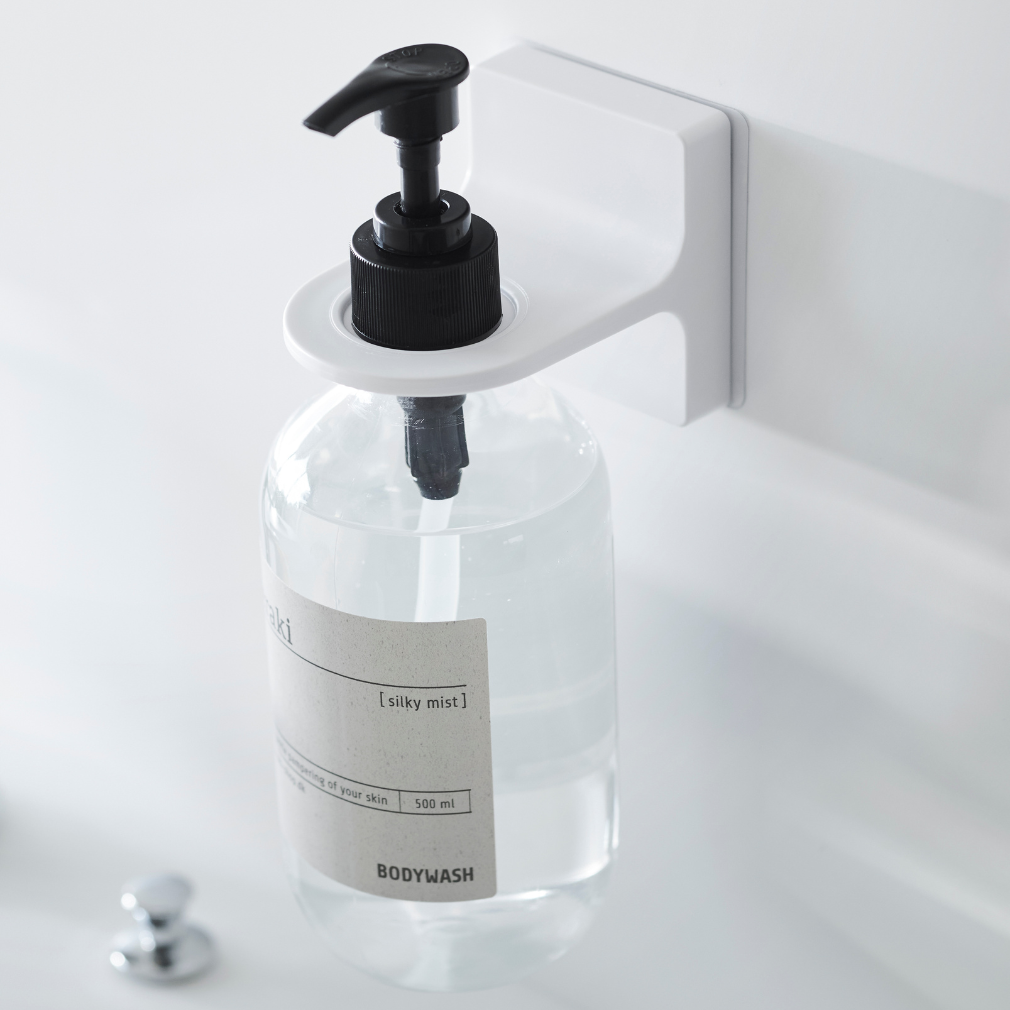 Seifenspenderhalter zum Ankleben - weiß