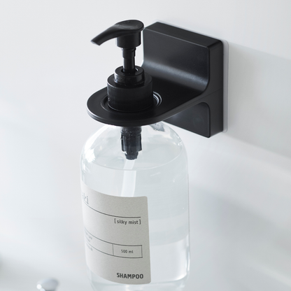 Seifenspenderhalter zum Ankleben - schwarz