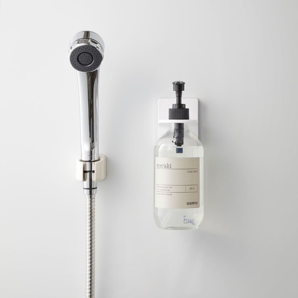 Seifenspenderhalter zum Ankleben - weiß