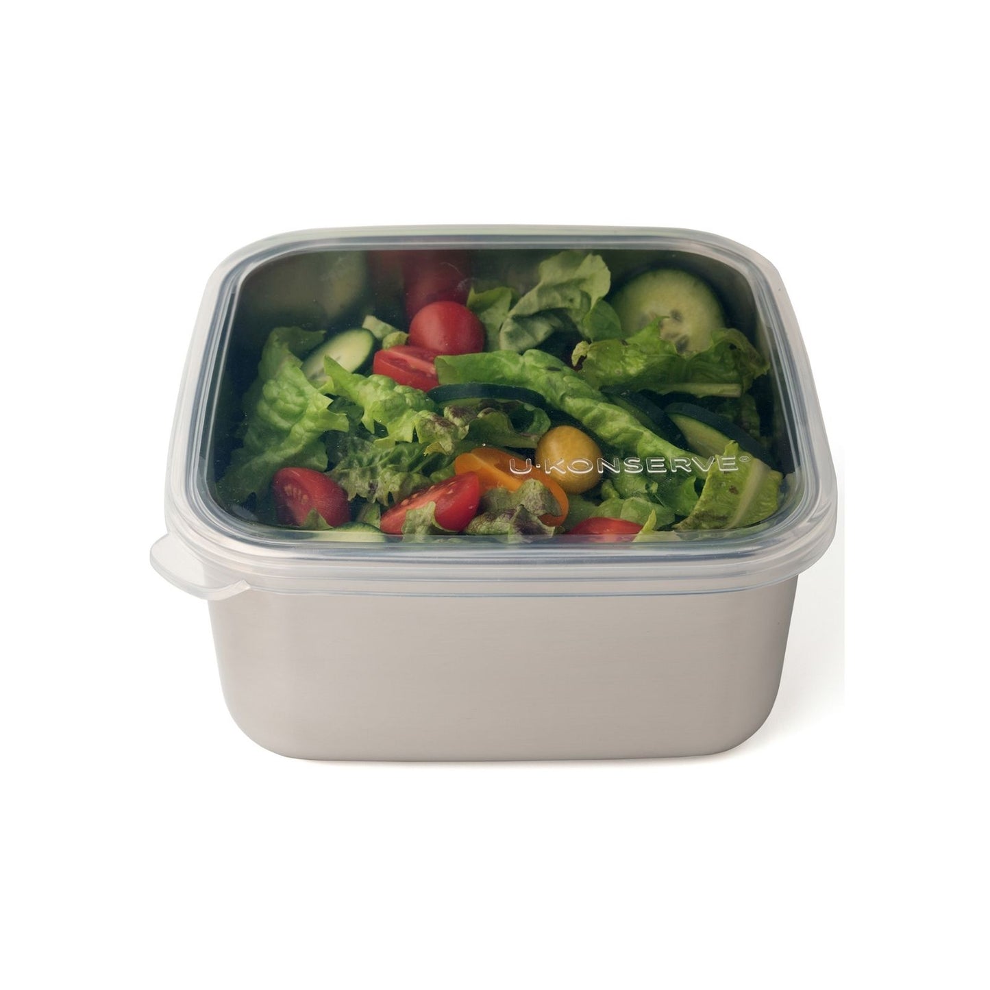 große quadratische Edelstahldose Square Large - 1,5l