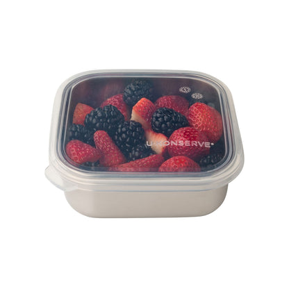 kleine quadratische Edelstahldose Square Small - 450ml