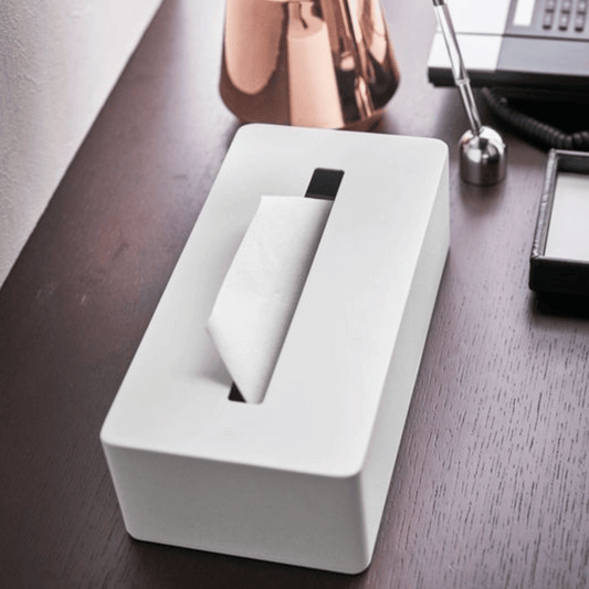 TOWER Taschentuchbox aus Metall - Weiß Taschentuchbox