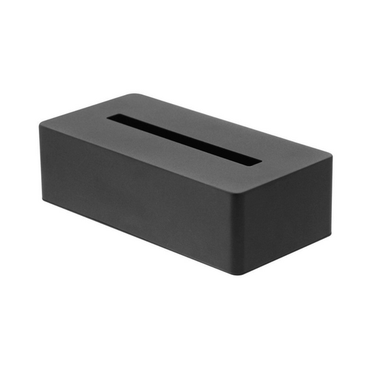 TOWER Taschentuchbox aus Metall - Schwarz Taschentuchbox