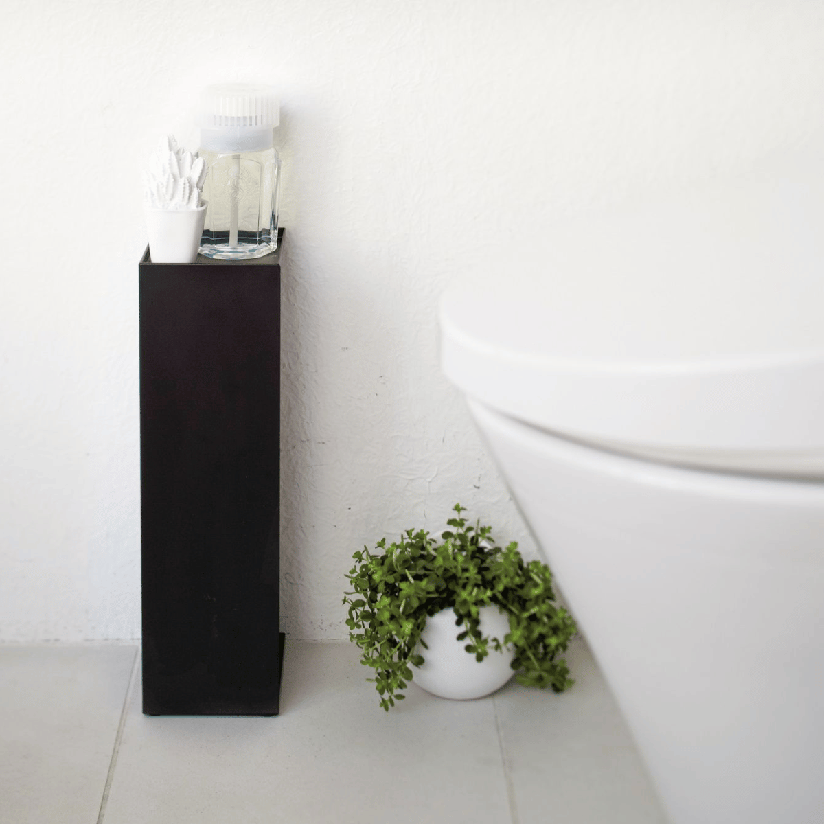 TOWER Toilettenrollenhalter - Schwarz Toilettenpapierhalter