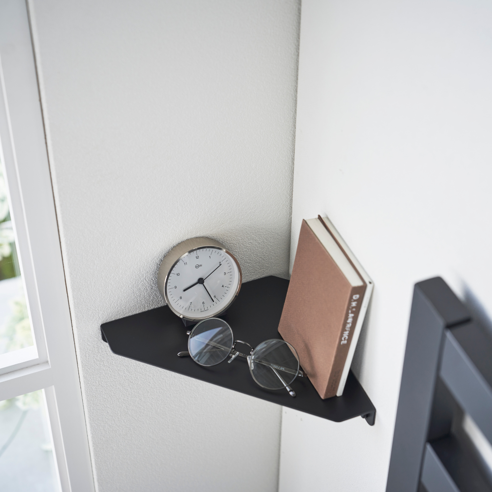 Wand-Eckregal - Schwarz