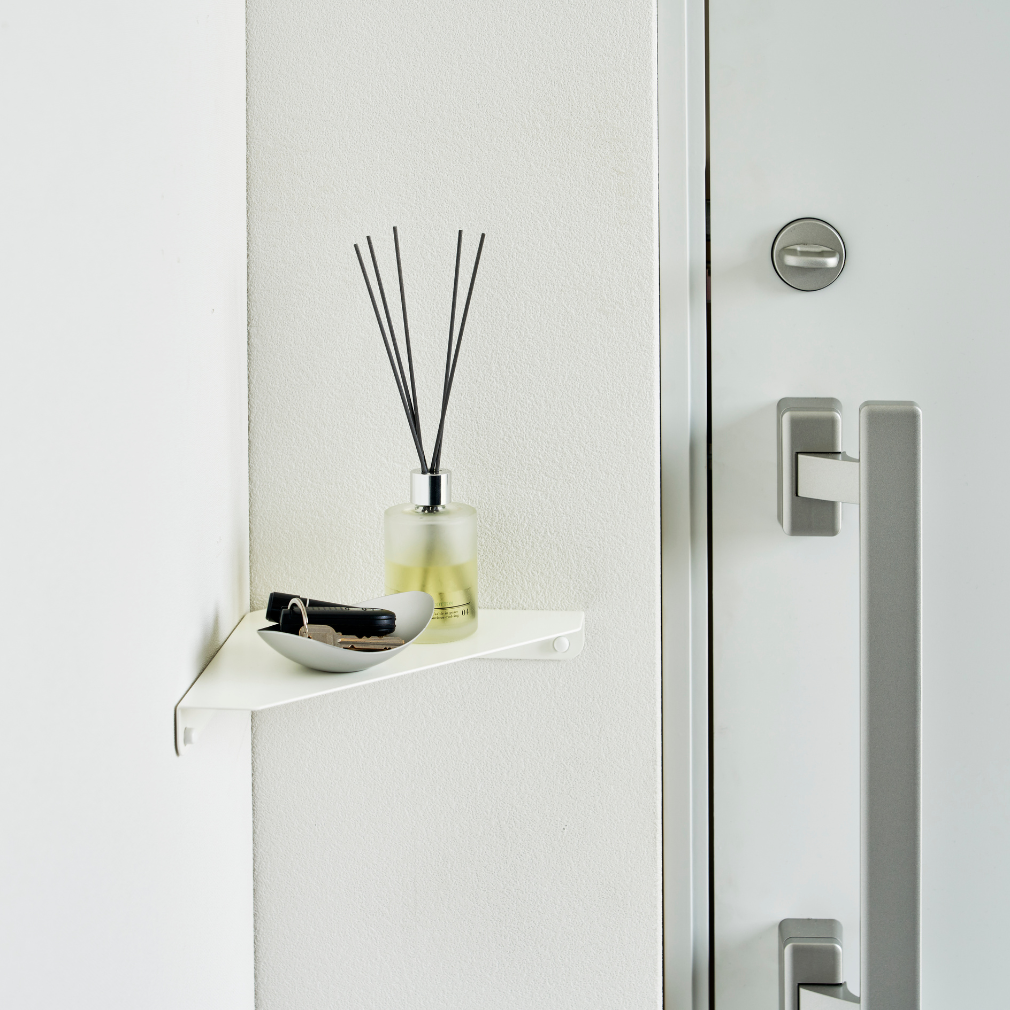 Wand-Eckregal - Weiss