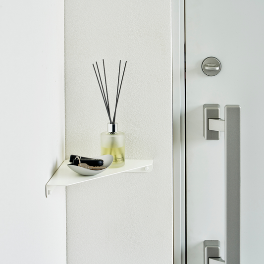 Wand-Eckregal - Weiss