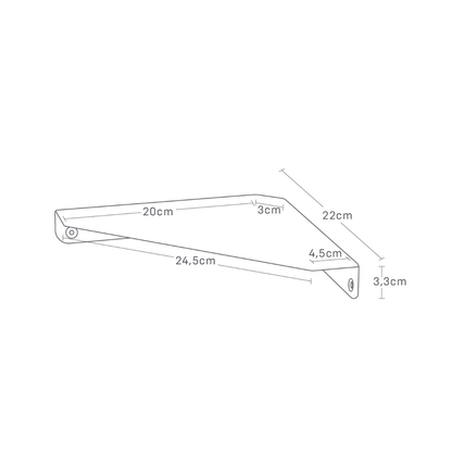 Wand-Eckregal - Weiss