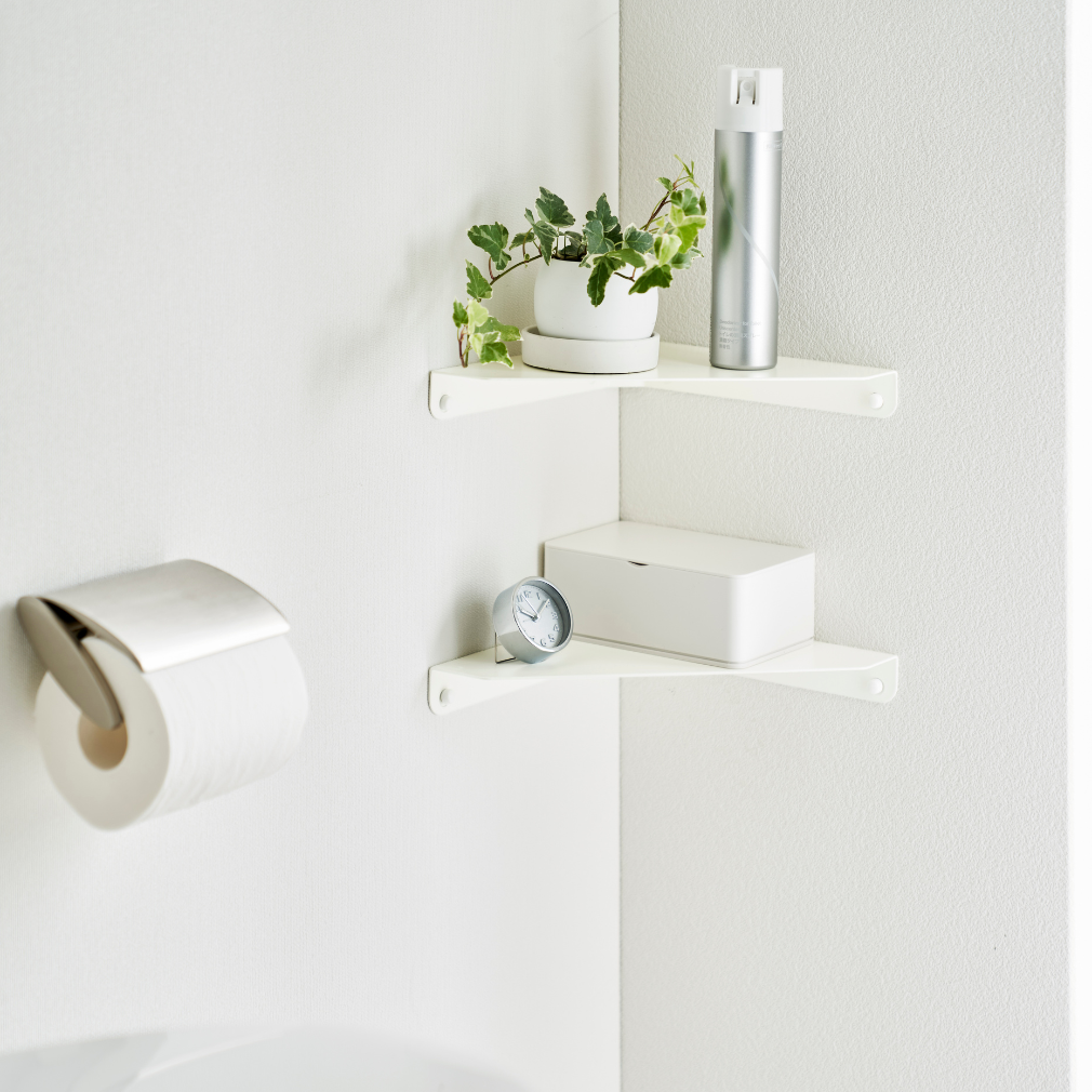 Wand-Eckregal - Weiss