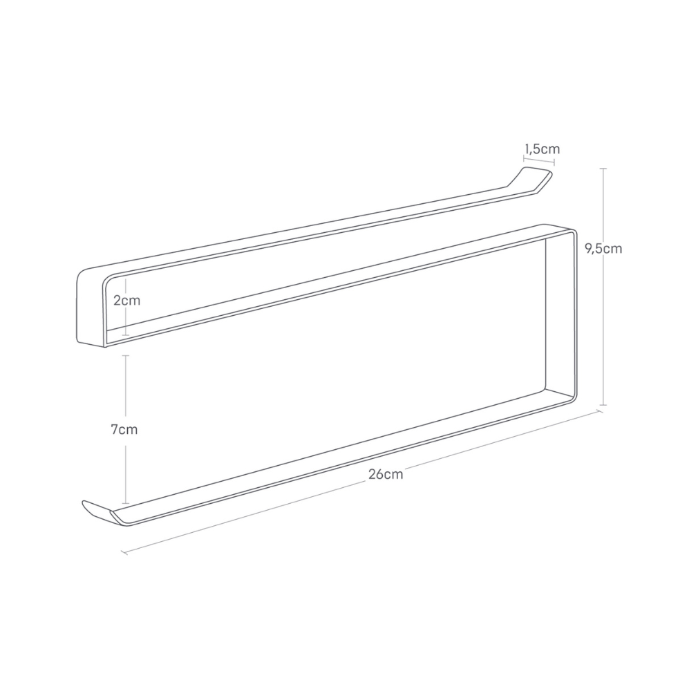 Küchenrollenhalter - Schwarz