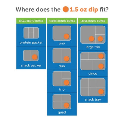 kleine runde Dosen Dips 3er-Set - Floral