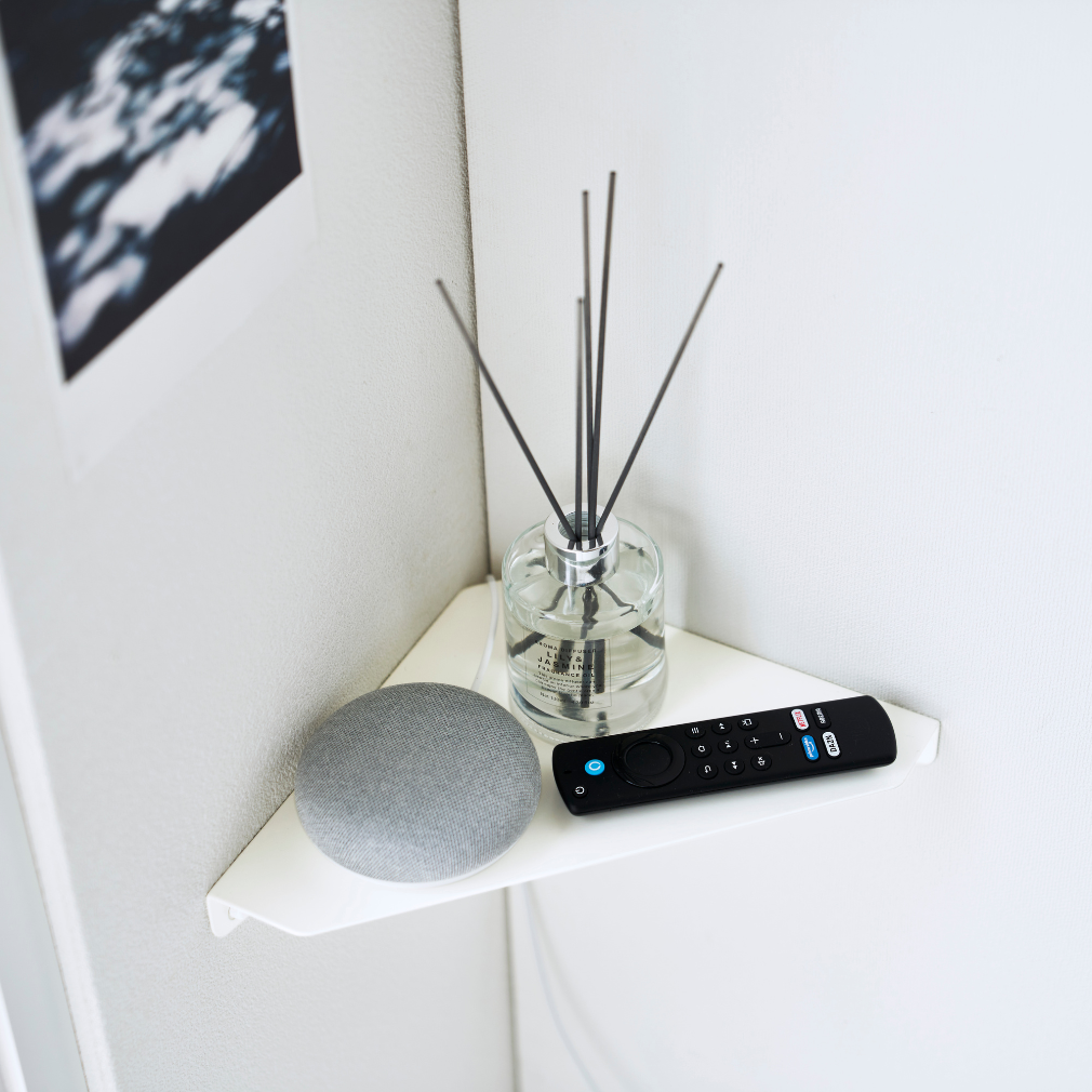 Wand-Eckregal - Weiss