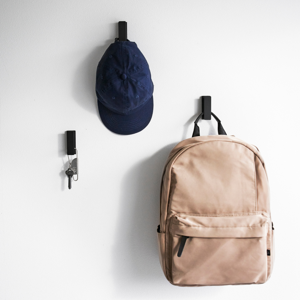 Wandhaken 3er-Set - Schwarz