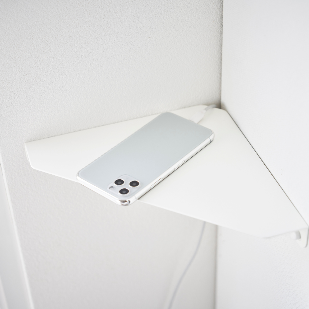 Wand-Eckregal - Weiss