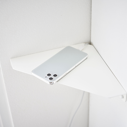 Wand-Eckregal - Weiss