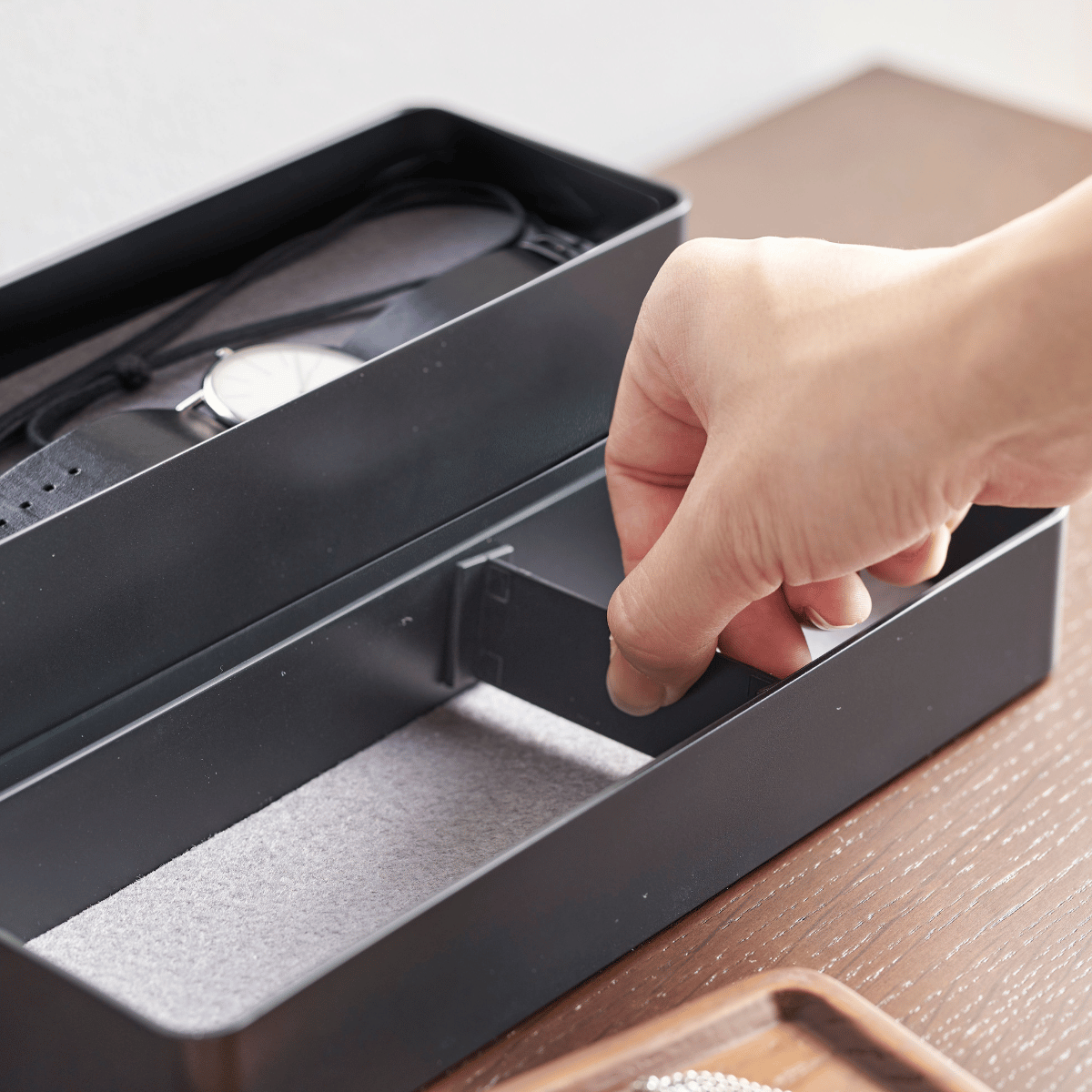 RIN Accessoire Box - Schwarz Aufbewahrungsbox