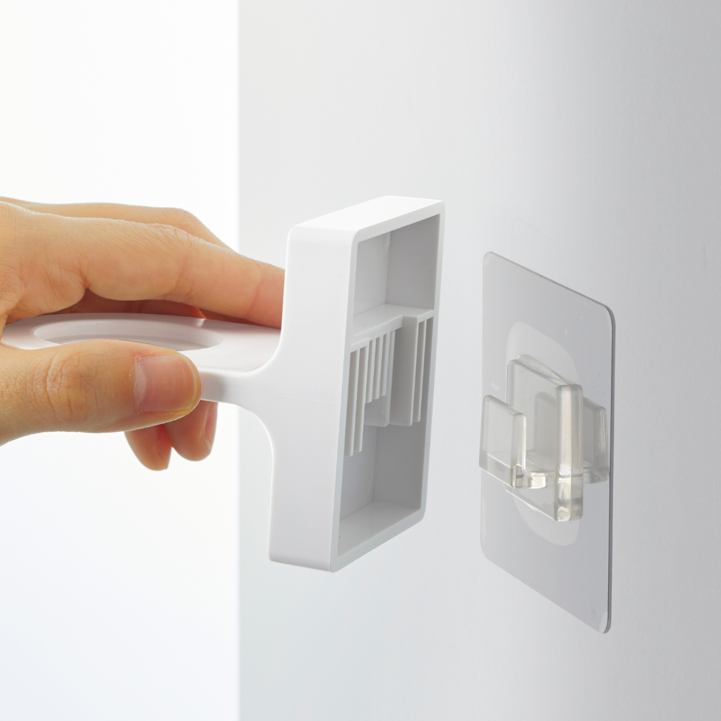 Seifenspenderhalter zum Ankleben - weiß