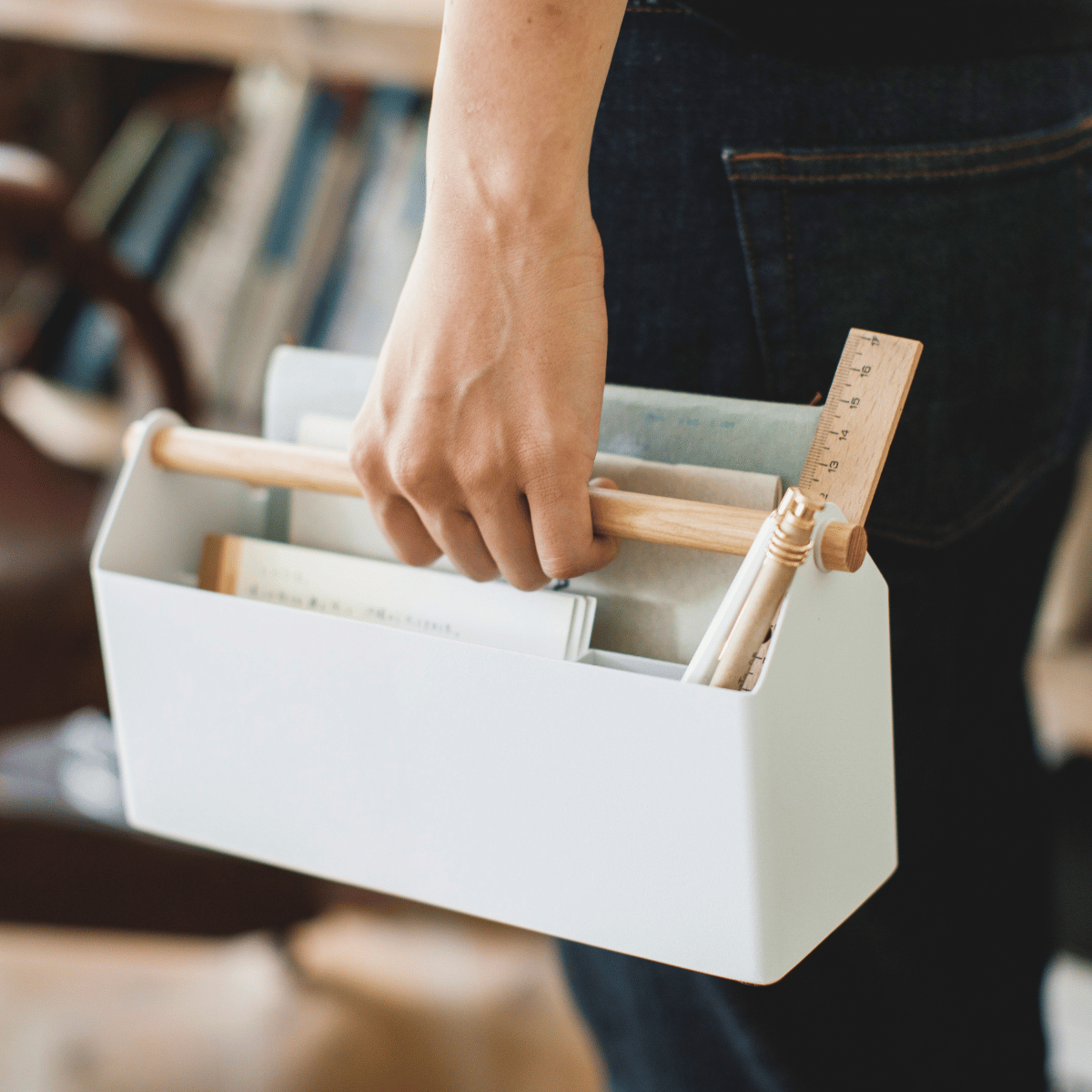 TOSCA Schreibtischablage – Weiß Schreibtischorganizer