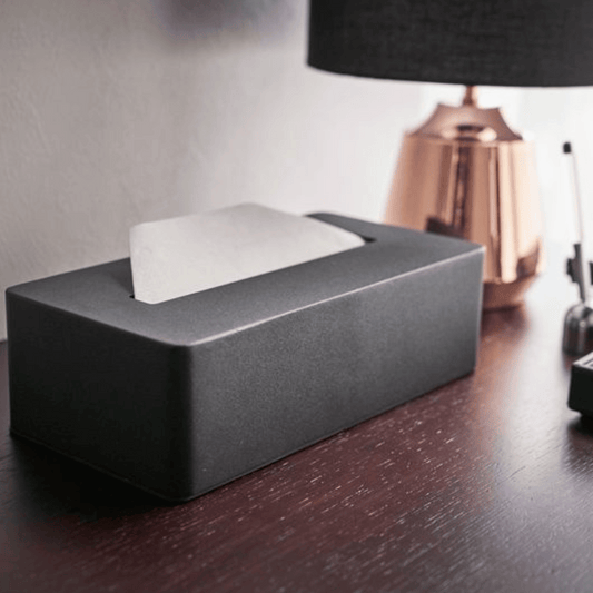 TOWER Taschentuchbox aus Metall - Schwarz Taschentuchbox