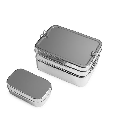 Brotzeit Lunchbox aus Edelstahl - 3in1